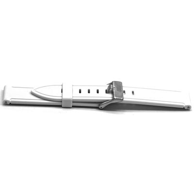 Horlogeband Universeel XH21 Rubber Wit 22mm