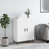 Dressoir 69,5x34x90 cm bewerkt hout hoogglans wit