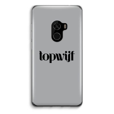Topwijf Grijs Zwart: Xiaomi Mi Mix 2 Transparant Hoesje