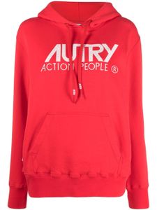 Autry hoodie à logo imprimé - Rouge