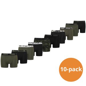 Puma Boxershorts 10-pack Forest Night / Black-XL