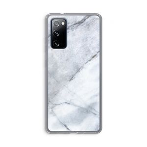 Witte marmer: Samsung Galaxy S20 FE / S20 FE 5G Transparant Hoesje