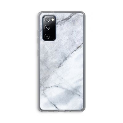 Witte marmer: Samsung Galaxy S20 FE / S20 FE 5G Transparant Hoesje