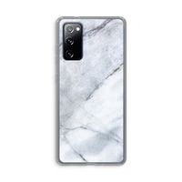 Witte marmer: Samsung Galaxy S20 FE / S20 FE 5G Transparant Hoesje