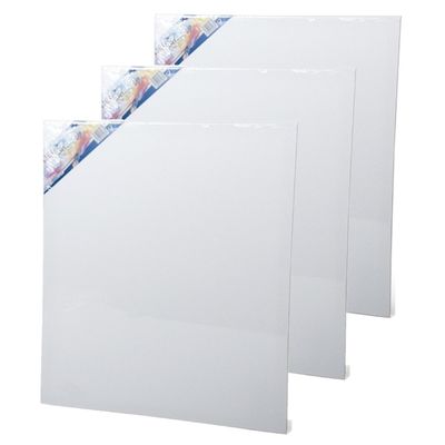 4x stuks canvas schildersdoeken 60 x 50 cm voor hobby verven/schilderen