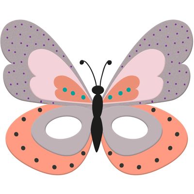Vilten Oogmasker Vlinder