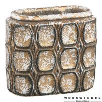 Cosmo grey cement circle pattern ovale s - thumbnail