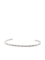 Maison Margiela bracelet manchette à logo - Argent