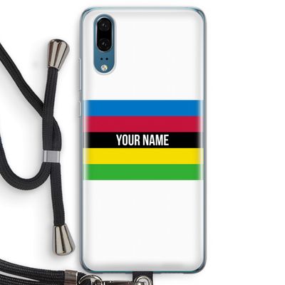 WK Wielrennen: Huawei P20 Transparant Hoesje met koord