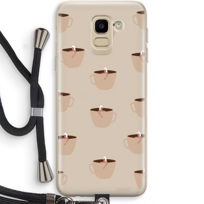 Morning coffee: Samsung Galaxy J6 (2018) Transparant Hoesje met koord