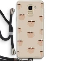 Morning coffee: Samsung Galaxy J6 (2018) Transparant Hoesje met koord