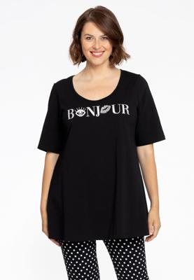 Yoek Tuniek flare BONJOUR organic | Zwart | Maat 58/60