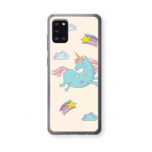 Vliegende eenhoorn: Samsung Galaxy A31 Transparant Hoesje