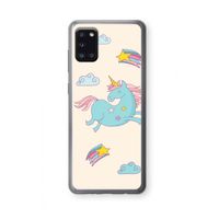 Vliegende eenhoorn: Samsung Galaxy A31 Transparant Hoesje