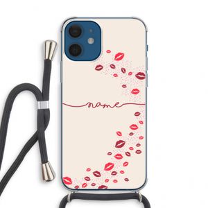Kusjes: iPhone 12 mini Transparant Hoesje met koord