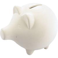 Creativ Company Spaarvarken, h: 11 cm, l: 14 cm, 10 stuk/ 1 doos