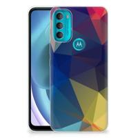 Motorola Moto G71 5G | TPU Hoesje | Polygon Dark