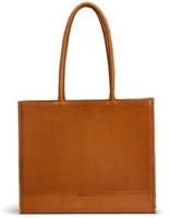 MUUD Bina XL. Handgemaakt leren shopper met afneembare portemonnee 35x43x18cm