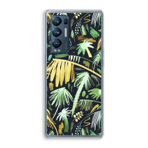 Tropical Palms Dark: Oppo Find X3 Neo Transparant Hoesje