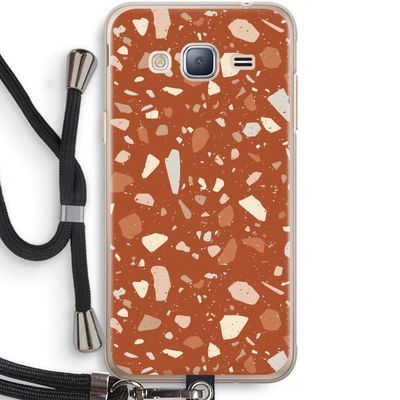 Terrazzo N°22: Samsung Galaxy J3 (2016) Transparant Hoesje met koord
