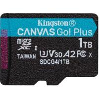 Kingston Technology 1TB microSDXC Canvas Go! Plus Gen4 200R A2 U3 enkel pakket zonder adapter Kingston Technology 1TB microSDXC Canvas Go! Plus Gen4 200R A2 U3 enkel pakket zonder adapter