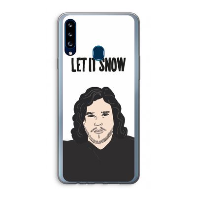Let It Snow: Samsung Galaxy A20s Transparant Hoesje