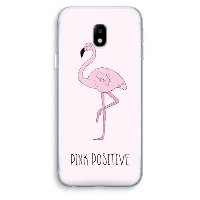 Pink positive: Samsung Galaxy J3 (2017) Transparant Hoesje