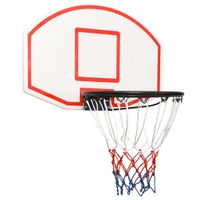 Basketbalbord 71x45x2 cm polyetheen wit - thumbnail