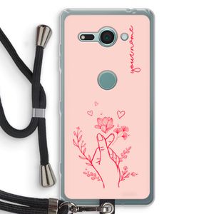 Giving Flowers: Sony Xperia XZ2 Compact Transparant Hoesje met koord