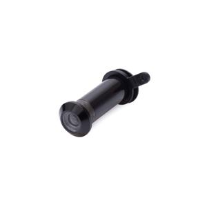 Deurspion - zwart - massief messing - 1,2 cm - 160 graden - deurbeveiliging