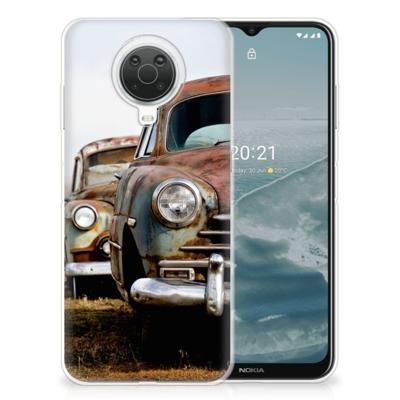 Nokia G20 | G10 | Siliconen hoesje | met foto Vintage Auto