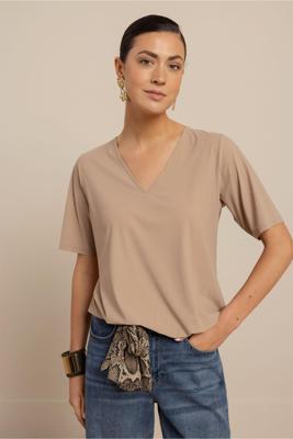 Studio Anneloes Vicky Shirt 13805 T-shirt Korte Mouw 2200 Latte