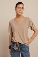 Studio Anneloes Vicky Shirt 13805 T-shirt Korte Mouw 2200 Latte