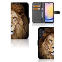 Samsung Galaxy A25 | Telefoonhoesje | Met pasjeshouder | Leeuw