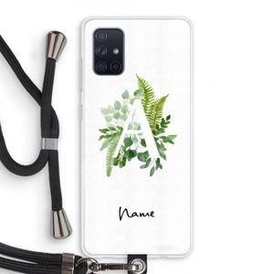 Green Brush: Samsung Galaxy A71 Transparant Hoesje met koord