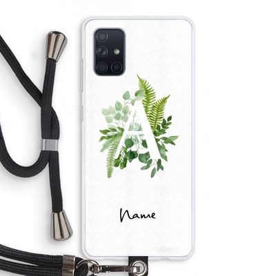 Green Brush: Samsung Galaxy A71 Transparant Hoesje met koord