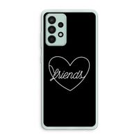 Friends heart black: Samsung Galaxy A52s 5G Transparant Hoesje