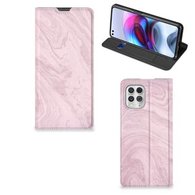 Motorola Moto G100 | Standcase | Marble Pink - Origineel Cadeau Vriendin