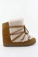 Isabel Marant enkellaarsjes Nowles BO0039FA-C4O03S ecru/cognac
