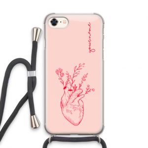 Blooming Heart: iPhone 7 Transparant Hoesje met koord