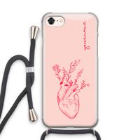 Blooming Heart: iPhone 7 Transparant Hoesje met koord