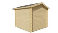 Blokhut - Tuinhuis Gitte | 28 mm | vuren grijs geïmpregneerd