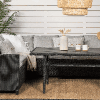 Nohr Loungeset 'Charnell' kleur Grijs/Zwart