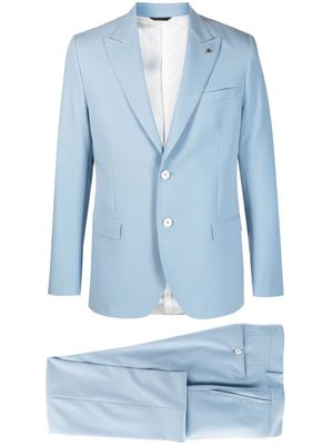 Manuel Ritz costume à veste à simple boutonnage - Bleu