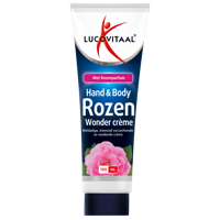 Lucovitaal Hand & body rozen wonder creme 100 Milliliter