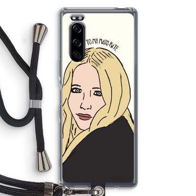 Mary Kate: Sony Xperia 5 Transparant Hoesje met koord