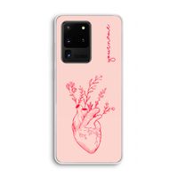 Blooming Heart: Samsung Galaxy S20 Ultra Transparant Hoesje