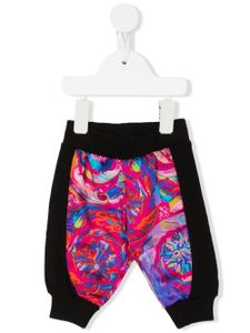 Versace Kids pantalon de jogging Kaleidoscopic Barocco - Noir