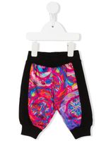 Versace Kids pantalon de jogging Kaleidoscopic Barocco - Noir