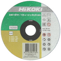 Hikoki accessoires Doorslijpschijf 125X1Mm Voor Inox - 752502